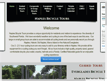 Tablet Screenshot of naplesbicycletours.com